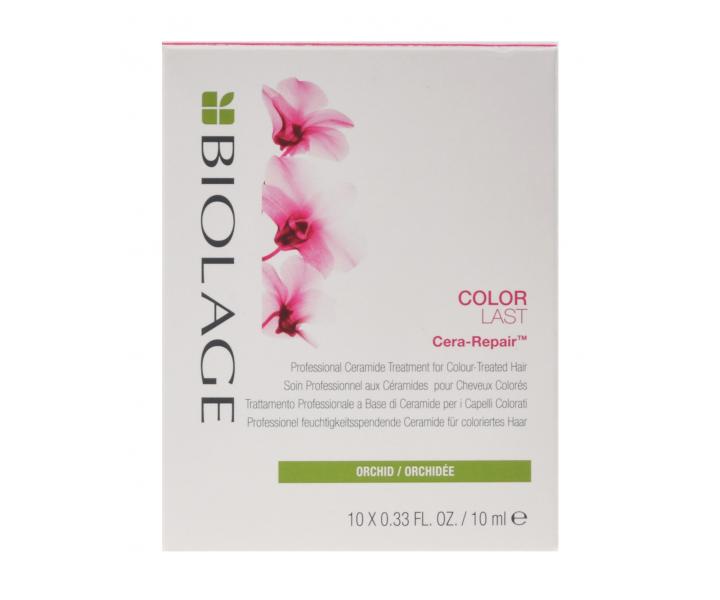 Intenzvna kra pre farben vlasy Biolage ColorLast Cera-Repair - 10 x 10 ml