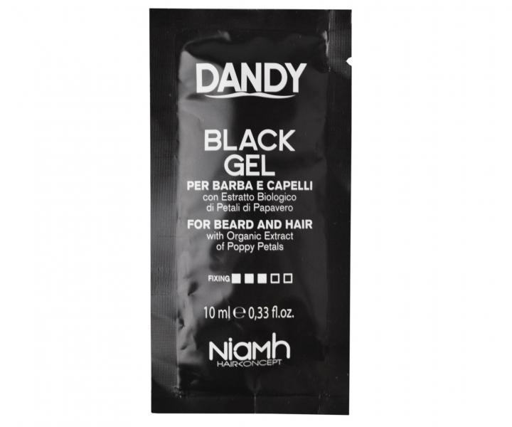 �ierny g�l na vlasy a f�zy Dandy Black Gel - 10 ml