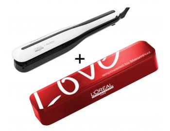 Parn ehlika na vlasy Loral SteamPod 3.0 - biela+puzdro na ehliku Loral SteamPod ZADARMO