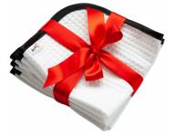 Sada malch uterkov na tvr MaryBerry Happy Evenings - biele s iernym prkom