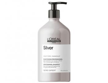 Neutralizačný šampón na šedivé a biele vlasy Loréal Professionnel Serie Expert Silver - 750 ml
