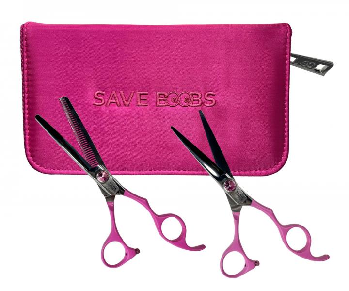 Sada kadernckych nonc 5,75" a efilanch nonc 6,35" Olivia Garden SilkCut ThinkPink Edition 20