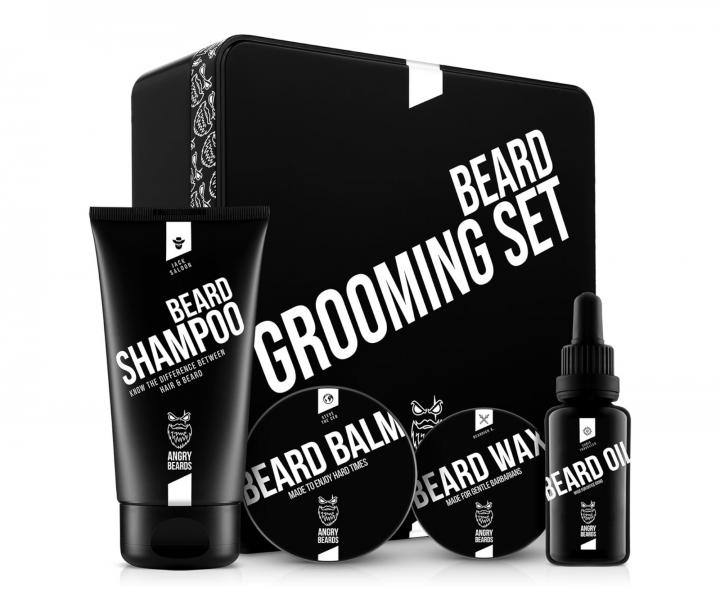 Pnska darekov sada pre starostlivos o fzy Angry Beards Beard Grooming Set