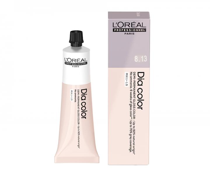 Preliv na vlasy Loral Professionnel Dia color 60 ml - 8.13 svetl bov blond