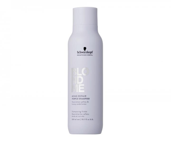 Neutralizan ampn na posilnenie blond vlasov Schwarzkopf BlondMe Bond Repair Purple Shampoo - 300 ml
