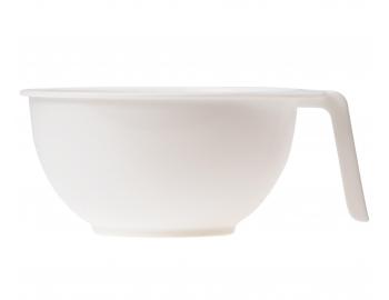 Plastov miska s rkou na mieanie farieb Sibel - 350 ml, biela