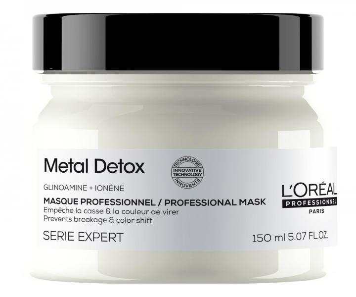 Maska pre farben� a po�koden� vlasy Lor�al Professionnel Serie Expert Metal Detox - 150 ml