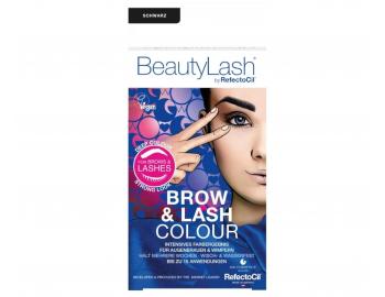 Sada na farbenie oboia a rias RefectoCil BeautyLash Brow & Lash Colour - ierna