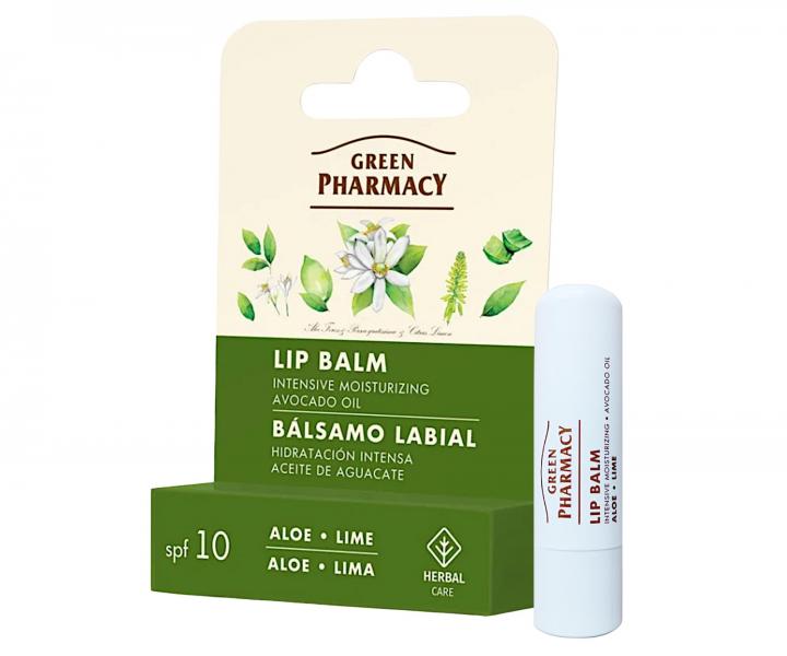 Hydrata�n� balzam na pery s aloe a limetkou Green Pharmacy Lip Balm - 3,6 g