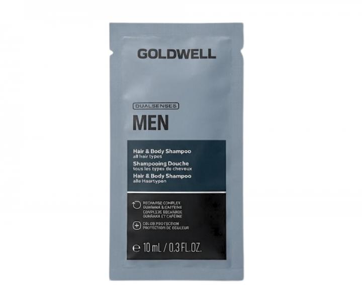 Osvie�uj�ci �amp�n a sprchov� g�l pre mu�ov Goldwell Dualsenses Men Hair & Body Shampoo - 10 ml