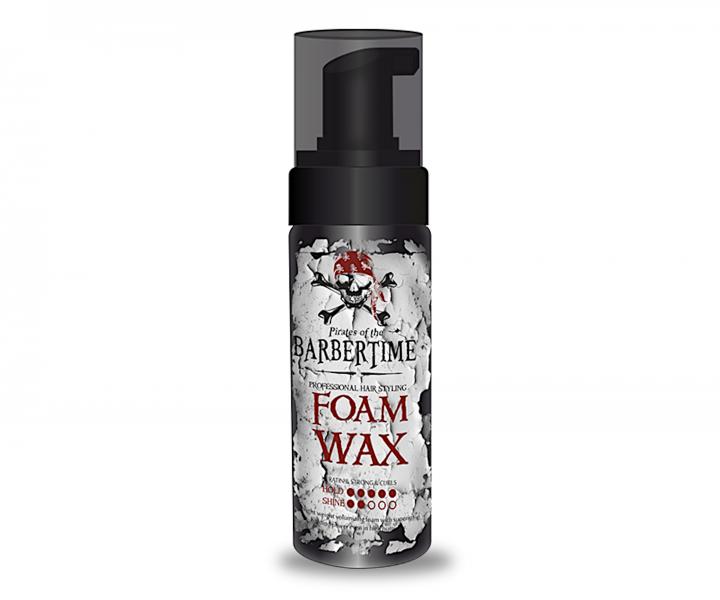 Penov vosk pre objem a definciu vlasov Barbertime Foam Wax - 150 ml