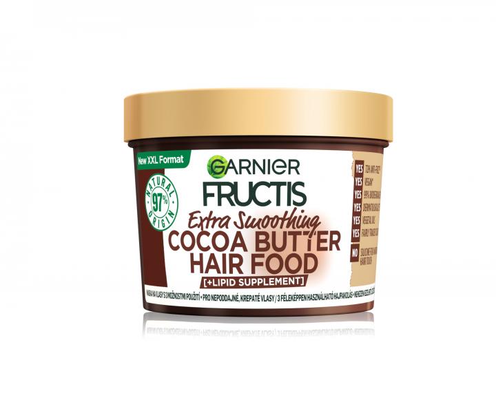 Rad pre uhladenie nepoddajnch a krepatch vlasov Garnier Fructis Hair Food Cocoa Butter