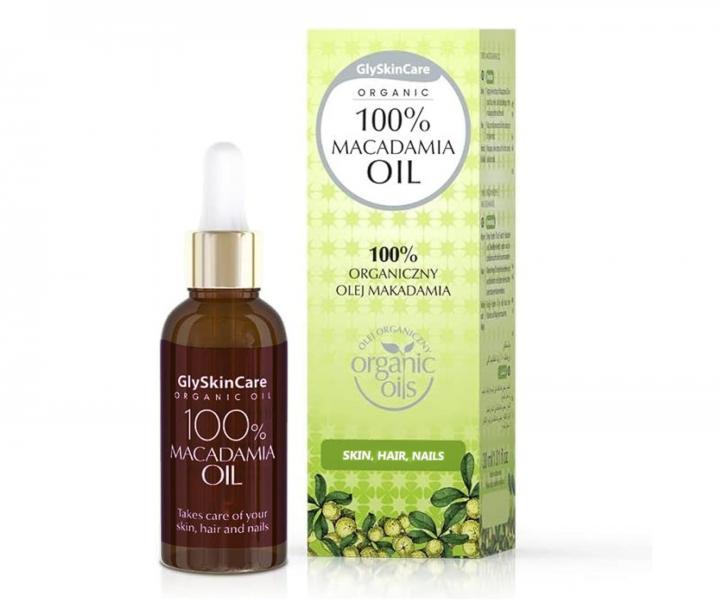 100% makadamov olej na telo, vlasy a ruky a nechty GlySkinCare 100% Macadamia Oil - 30 ml