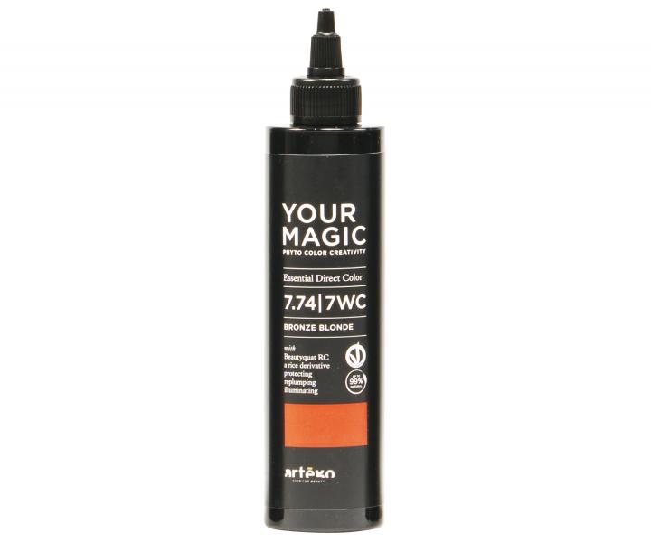 Tnujce pigmenty na vlasy Artgo Your Magic 7.74 | 7WC - 200 ml, bronzov
