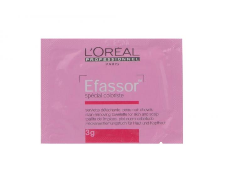 Obrúsky pre odstránenie farby z pokožky a odevov Loréal Efassor - 1 ks