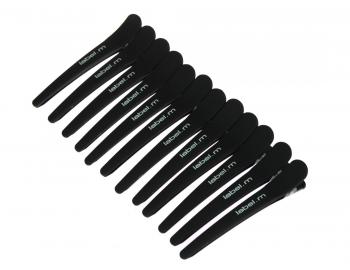 Klipsy do vlasov label.m - 10 cm, 12 ks, ierne