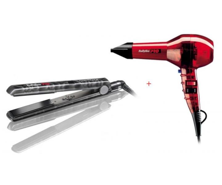Babyliss Pro �ehli�ka na vlasy Must Styler + f�n Magic 1400 W, �erven�