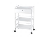 Kozmetick stolk na kolieskach Weelko EASY - biely