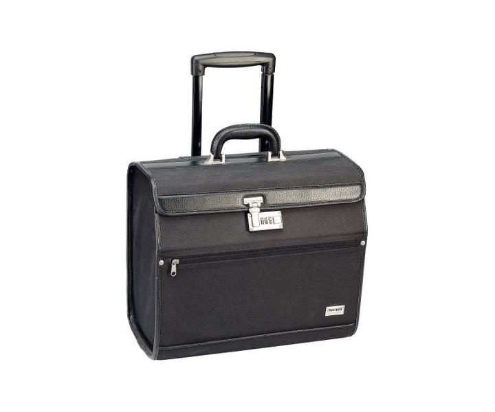Kaderncky kufrk s teleskopickou rukovou Sibel Pilotrol - ierny