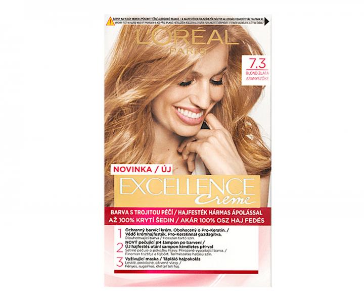Permanentn� farba Lor�al Excellence 7.3 blond zlat�