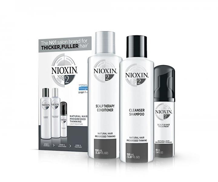 Sada pre silne rednce prrodn vlasy Nioxin System 2 Trial Kit No.2