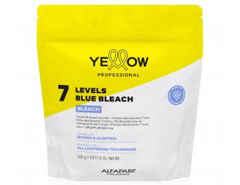 Zosvet�uj�ci p�der Yellow Professional 7 Levels Blue Bleach - 500 g