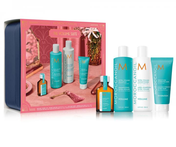 Dar�ekov� sada pre objem jemn�ch vlasov Moroccanoil The Volume Suite