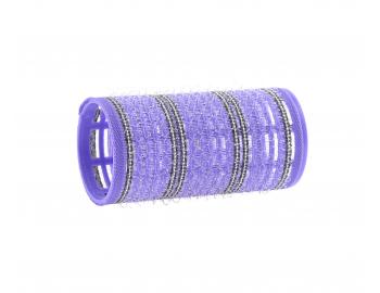 Samodržiace natáčky na vlasy Bellazi Velcro pr. 30 mm - 6 ks, fialové