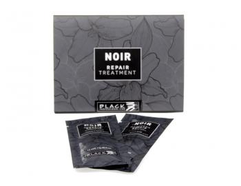 Obnovujúci šampón a maska Black Noir Repair - 2 x 12 ml