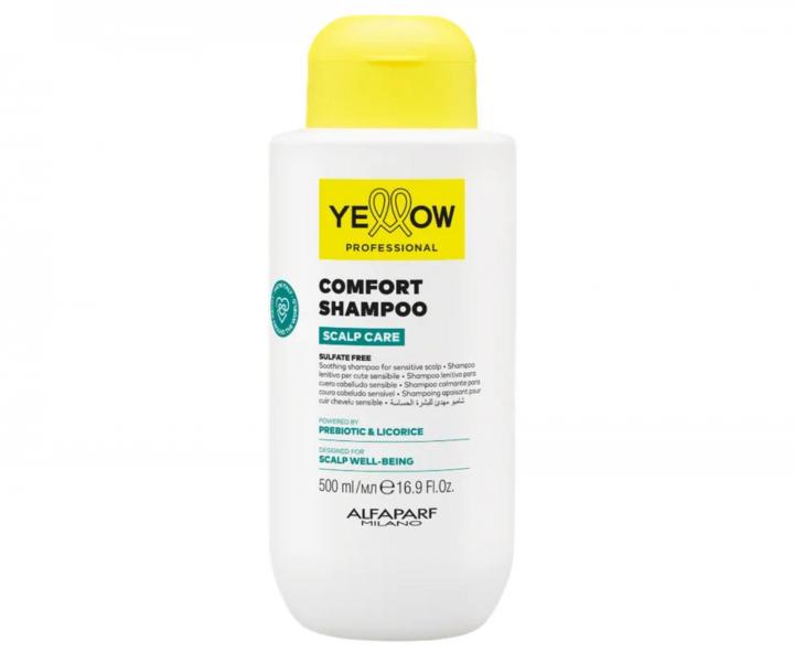 Upokojuj�ci �amp�n pre citliv� a podr�den� poko�ku hlavy Yellow Professional Scalp Care Comfort Shampoo - 500 ml