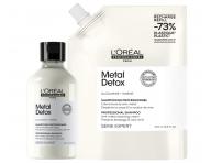 �amp�n pre farben� a po�koden� vlasy Lor�al Professionnel Serie Expert Metal Detox - 300 ml + n�hradn� n�pl� - 500 ml