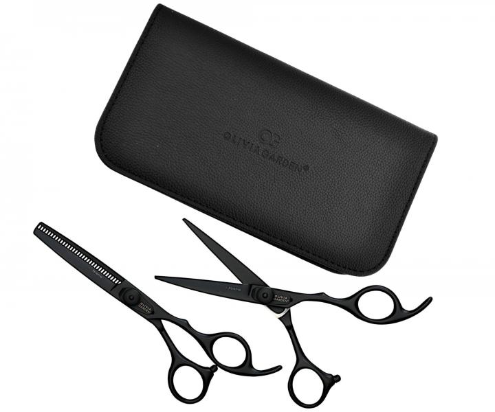 Sada nonc 5,75" a efilanch nonc 6,35" Olivia Garden Xtreme Matt Black Edition - rozbalen, bez orig. obalu