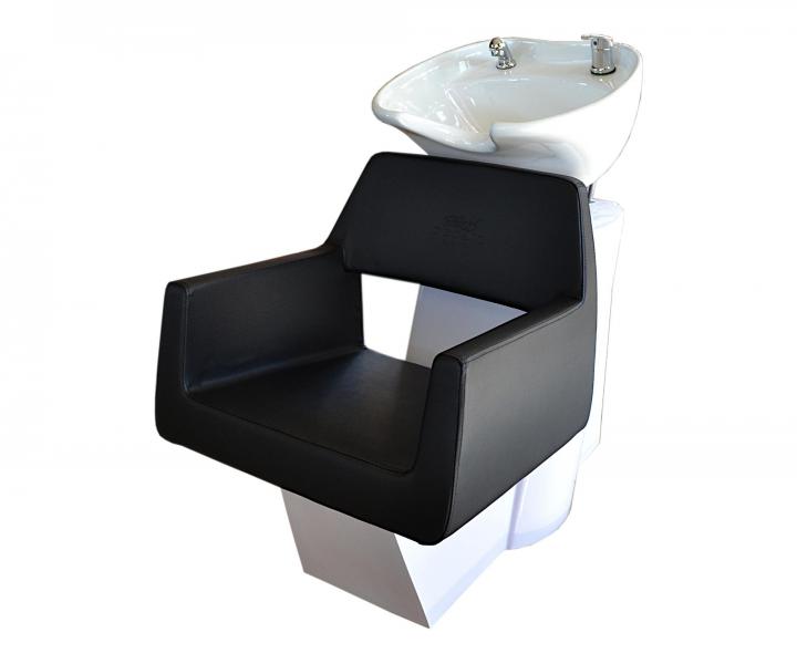 Kadern�cky um�vac� box Detail Luxor - �ierne kreslo (77) - biely um�vac� box - II. akos� - odrenina