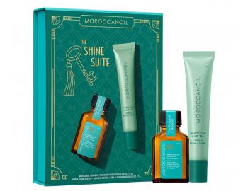 Dar�ekov� sada olejovej starostlivosti a balzamu na pery Moroccanoil The Shine Suite Moroccan Mint Tea Lip Balm Gift Set
