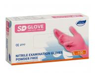 Nitrilov� rukavice SD Glove Nitrile Examination Gloves 100 ks - ru�ov�