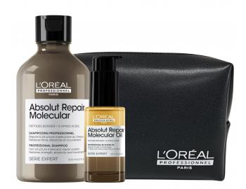Sada pre po�koden� vlasy Lor�al Professionnel Serie Expert Absolut Repair Molecular + ta�ti�ka zadarmo