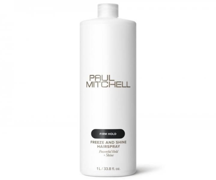 Lak na vlasy bez aeros�lu so silnou fix�ciou Paul Mitchell Firm Hold Freeze and Shine Hairspray - 1000 ml, n�hradn� n�pl�