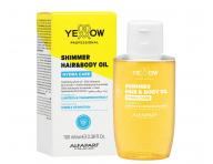 �ahk� rozjas�uj�ci hydrata�n� olej na vlasy a telo Yellow Professional Hydra Care Shimmer Hair&Body Oil - 100 ml