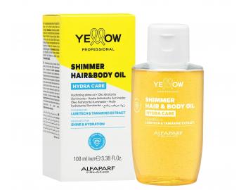 �ahk� rozjas�uj�ci hydrata�n� olej na vlasy a telo Yellow Professional Hydra Care Shimmer Hair&Body Oil - 100 ml