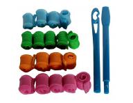 Sada magick�ch sto�en�ch nat��ok pre stredne dlh� vlasy - 19 ks - �zke lokne