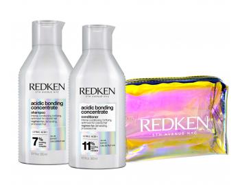 Sada pre poškodené vlasy Redken Acidic Bonding Concentrate + kozmetická taštička zadarmo