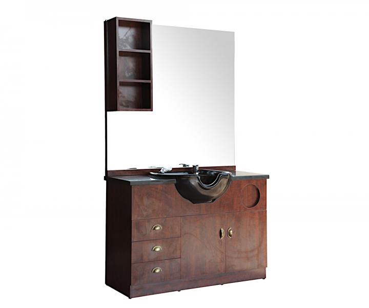 Barber obsluha so zrkadlom a umvadlom Sibel Barburys Mustang - hned/ierna