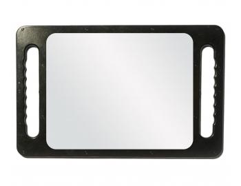 Barber zrkadlo s dvoma dradlami Reuzel Double Handled Mirror - ierne, 26x40 cm