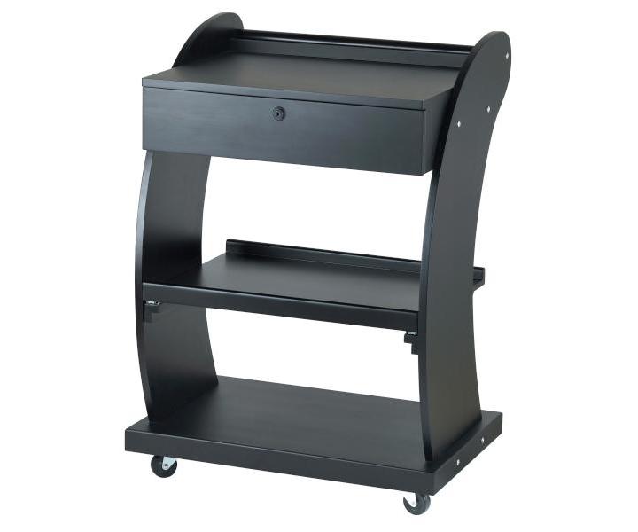 Kozmetick stolk se 3 policemi Weelko Support, tmavo hned