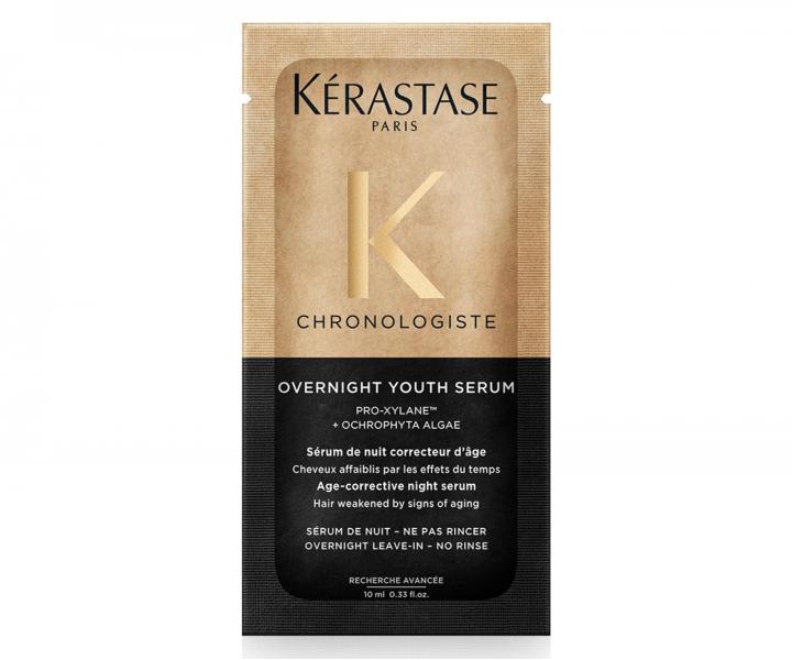 Bezoplachov� no�n� s�rum pre starn�ce vlasy K�rastase Chronologiste Overnight Youth Serum - 10 ml (bonus)