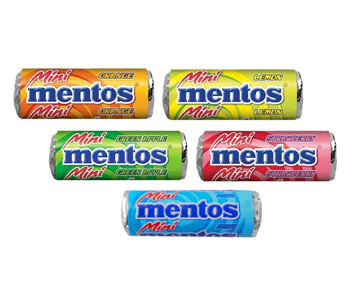 Ovocné cukríky Mentos Mini 10,5 g (bonus)