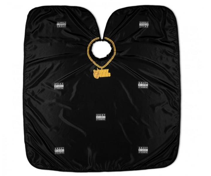 Barber pltenka Angry Beards 154 x 138 cm - ierna s potlaou