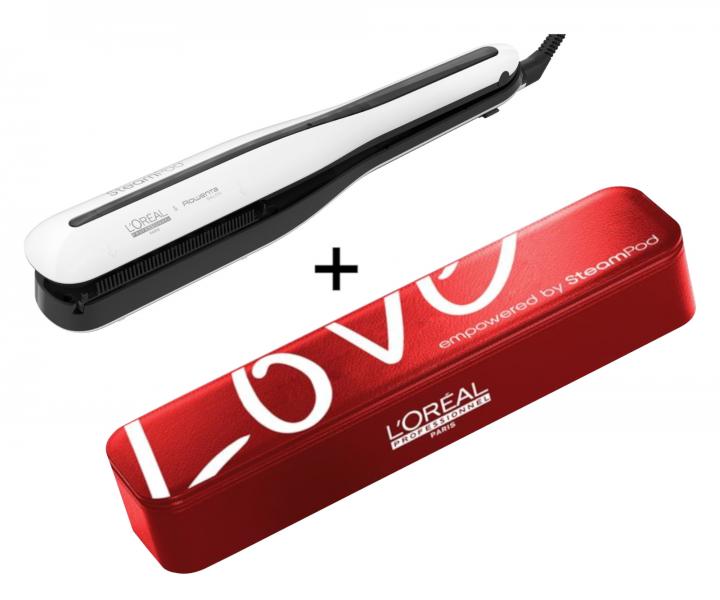 Parn ehlika na vlasy Loral SteamPod 3.0 - biela+puzdro na ehliku Loral SteamPod ZADARMO