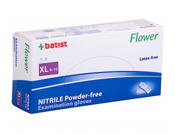 Jednorazové nitrilové rukavice Batist Flower 100 ks - XL