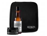 Sada pre objem vlasov pre muov Redken Brews Thickening - ampn + pomda + tatika zadarmo
